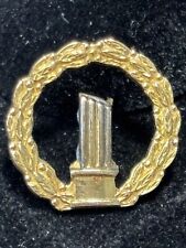 10K GOLD FILLED MASONIC BROKEN WIDOWS WREATH  ~ LAPEL PIN picture