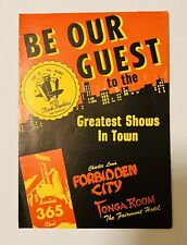 VTG Tiki Tonga Room Fairmont Hotel Brochure San Francisco Chinatown Souvenir picture