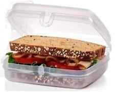 Tupperware Sheer  Sandwich Keeper Snap Closure Brand New picture