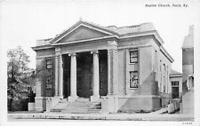 G86/ Paris Kentucky Postcard   c1940s Baptist Church Building picture