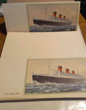 42 Rare R.M.S. Queen Mary note cards? ship picture picture