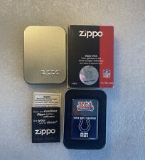 ZIPPO VINTAGE 2007 COLTS SUPER BOWL XLI CHAMPIONS LIGHTER HP CHROME ZIPPO 24215 picture