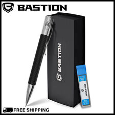BASTION MECHANICAL PENCIL 0.7MM Carbon Fiber Stainless Steel Body Bolt Action picture