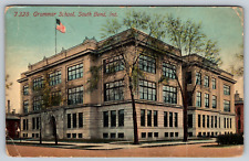 c1910s Grammar School South Bend Indiana Elementary Antique Postcard picture