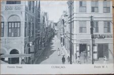 Curacao, DWI 1910 Postcard, Heeren Street, Downtown, Caribbean Dutch West Indies picture
