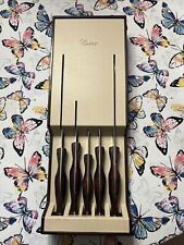 CUTCO 6 PIECE KNIFE SET 1- WALL MOUNT HOLDER 5 -KNIVES  1721 1722 1723 1724 1729 picture