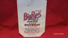 1992 Vintage Sack Paper Bag BUCKWHEAT FLOUR BIG RUN MILLING BIG RUN PA 4LB picture