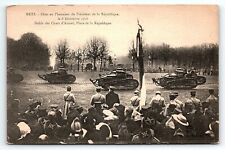 c1918 WWI METZ FRANCE PARADE OF ASSAULT TANKS CELEBRATION POSTCARD P1595 picture