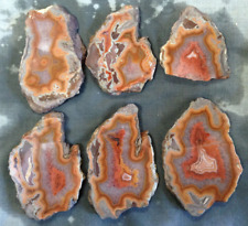 Dryhead Agate Slab Montana - Lot Of 6 - 162 Grams Lapidary Rough picture