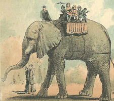 1893 Young’s Birthday Cards & Souvenirs-Broadway-New York NY-Elephant-Children picture