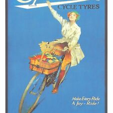 Postcard North British Clincher Cycle Tyres Bicycle Tire Basket Joy UK Ride picture