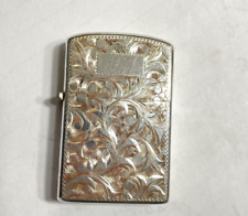 Vintage 950 Sterling Silver Florel Design Lighter . Excellent  condition. Works picture
