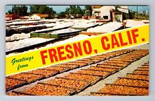 Fresno CA-California, Scenic Banner Greetings, Antique Souvenir Vintage Postcard picture