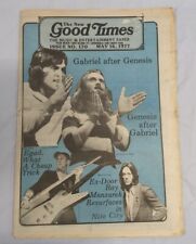 GOOD TIMES LI NY MUSIC MAGAZINE May 1977 Newspaper Peter Gabriel Cheap Trick HTF picture