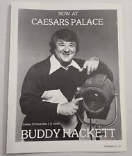 Vintage 1977 Buddy Hackett Arms Gazzette Print Ad picture