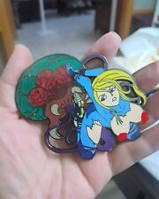 Jumbo Fantasy pins,  3 Japan Samus Aran Nintendo pins. Fuzzy Senpai picture