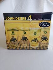 Everyday Gibson John Deere Conical Tumblers/Glasses 16 Oz. SET OF 4 in Box picture