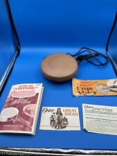 Vintage Oster Creperie 742-03A Electric Crepe Maker/Excellent picture