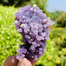 35g Natural purple grape agate quartz crystal granular mineral specimen picture