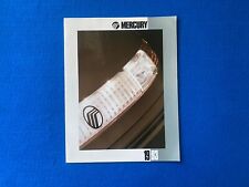 ORIGINAL 1993 Mercury Full Line Car Sales Brochure Catalog picture