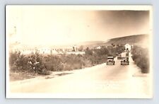 Postcard RPPC Mexico Baja California Tijuana Agua Caliente Main Road 1930s DOPS picture