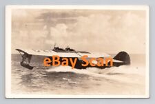 MILITARY AIRPLANE RPPC Consolidated PBY Catalina Flying Boat Vintage Postcard 12 picture