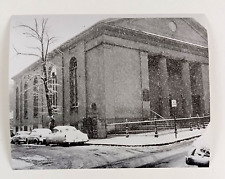 1956 Boston MA St Joseph's Church West End Chambers St Snow Vintage Press Photo picture