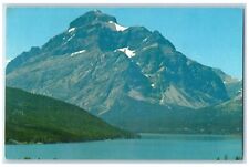 c1940's Two Medicine Lake And Rising Wolf Mountain Lake McDonald MT Postcard picture
