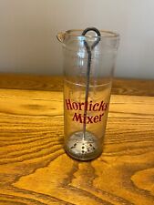 Vintage Horlicks Glass Mixer w/Original Metal Plunger  picture