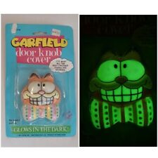 Vintage 1987 Garfield Door Knob Doorknob Cover Bowtie GLOWS IN THE DARK  NOS NEW picture