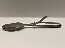 Vintage Danish Style Stainless Steel Double Spoon Serving Tongs Kitchen MCM picture