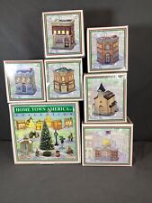 Home Town America Collection Porcelain Christmas Village set of 7 picture