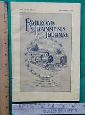 Railroad Trainmans Journal Magazine November 1900 picture
