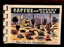 Cactus and Desert Flora - Vintage 1960’s Souvenir Kodachrome Ten Photo Mini Book picture