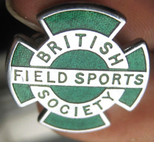 BFSS BRITISH FIELD SPORTS SOCIETY hunting vintage quality metal enamel pin BADGE picture