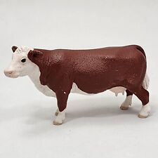 Schleich Hereford Brown White Cow 2017 Farm Animal Toy Figure picture