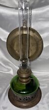 Kosmos Brenner Green Oil Lamp Hang Or Table Reflect Railroad Ship Round Wick OLD picture
