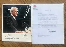PAUL LAXALT Signed 8 x 8 Photo & Signed Letter Governor & Senator for REAGAN picture