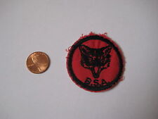 vintage CUB SCOUT UNIFORM PATCH boy eagle logo badge BSA red black 1960's circle picture
