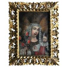 Framed Antique Spanish Colonial Painting Cuzco School picture