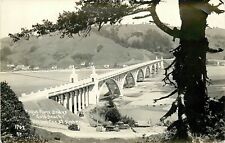 Postcard RPPC 1930s Gold Beach Oregon Rogue River Bridge Patterson #1707 24-5546 picture