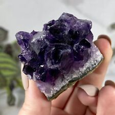Natural Amethyst Stone Cluster Raw Purple Crystal Specimen Minerals Home Decor picture