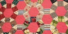 Vintage Cutter Quilt Piece  17” x 33” Some Feedback  Beautiful  #2 picture