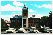 Vintage Postcard NM Deming Luna County Court House Old Cars -1889 picture