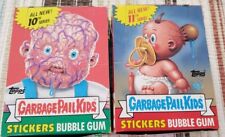 VINTAGE BRAND NEW LOT OF 2 BOXES GARBAGE PAIL KIDS STICKERS SERIES 10 & 11 NICE picture