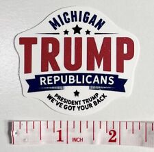 TRUMP Michigan Sticker Decal Republicans Political Patriotic Patriot  MAGA Phone picture