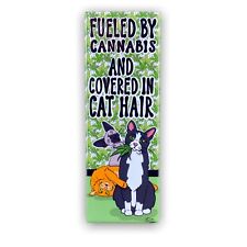 Stoner Cat Hair Magnet Handmade Stoner Gifts and Kitchen Decor picture