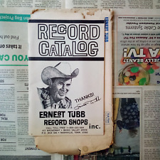 Ernest Tubb Record Catalog c. 1978 + Ephemera picture