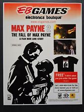 Max Payne 2 The Fall of Max Payne Xbox PS2 PC EB Games Promo Ad Art Print Poster picture