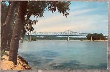 Mormon Pioneer Memorial Bridge Postcard Missouri Riv Nebraska & Iowa Mormon Trl picture